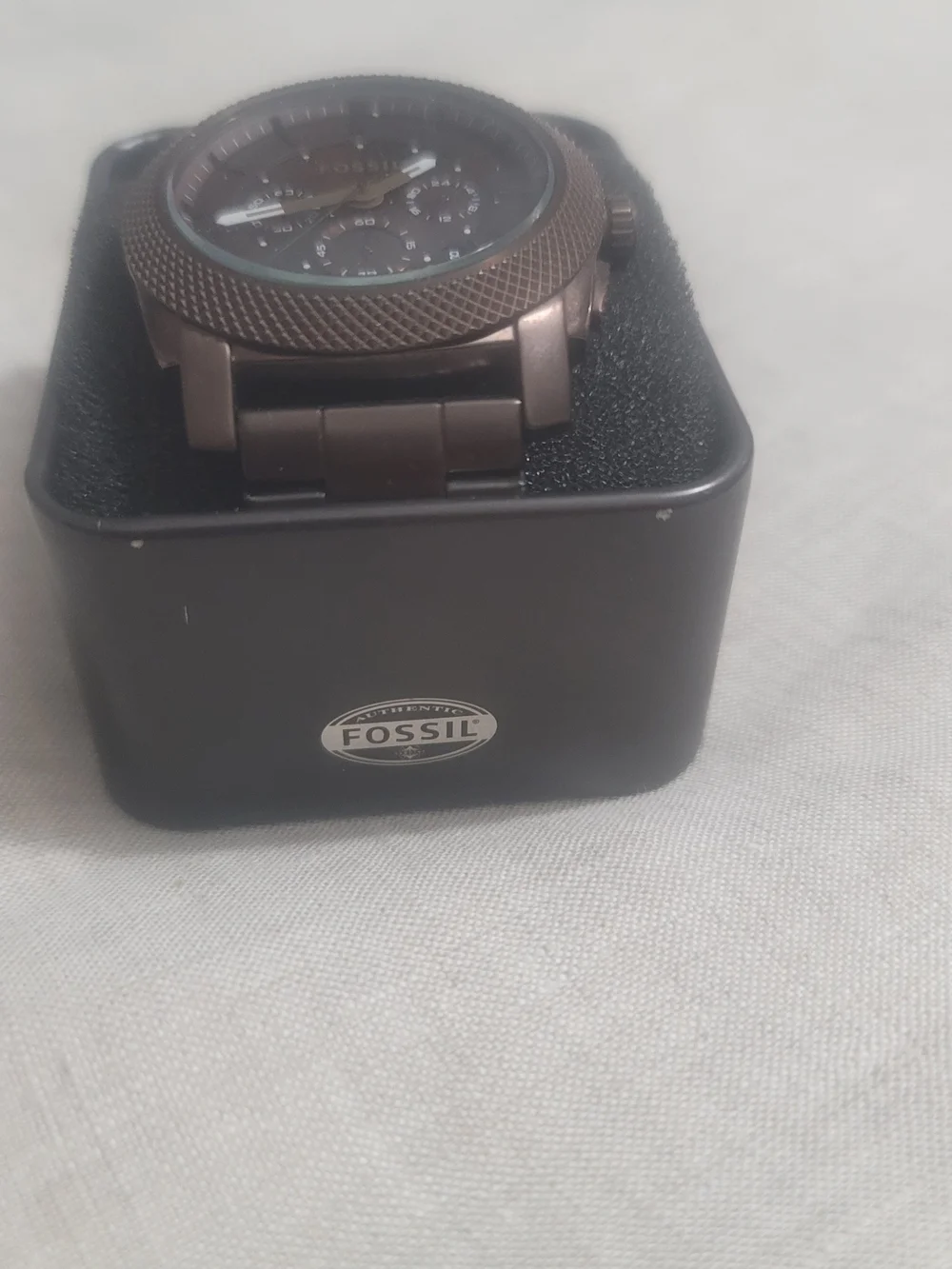 Fossil Men's Dark Chocolate  Brown Stainless Steel Chronograph Watch